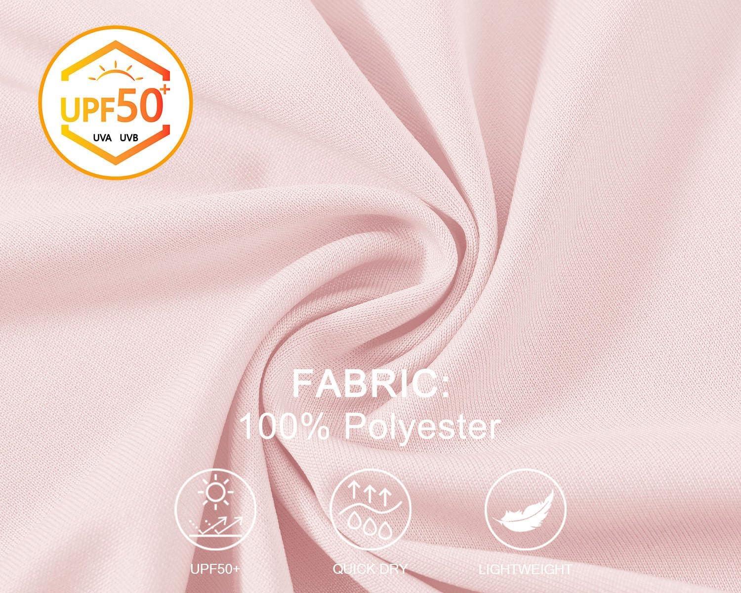 imageTBMPOY Mens Sun Protection Hiking Shirts Long Sleeve Water UPF 50 SPF UV Shirts Lightweight Fishing Hiking Swimming21light Pink