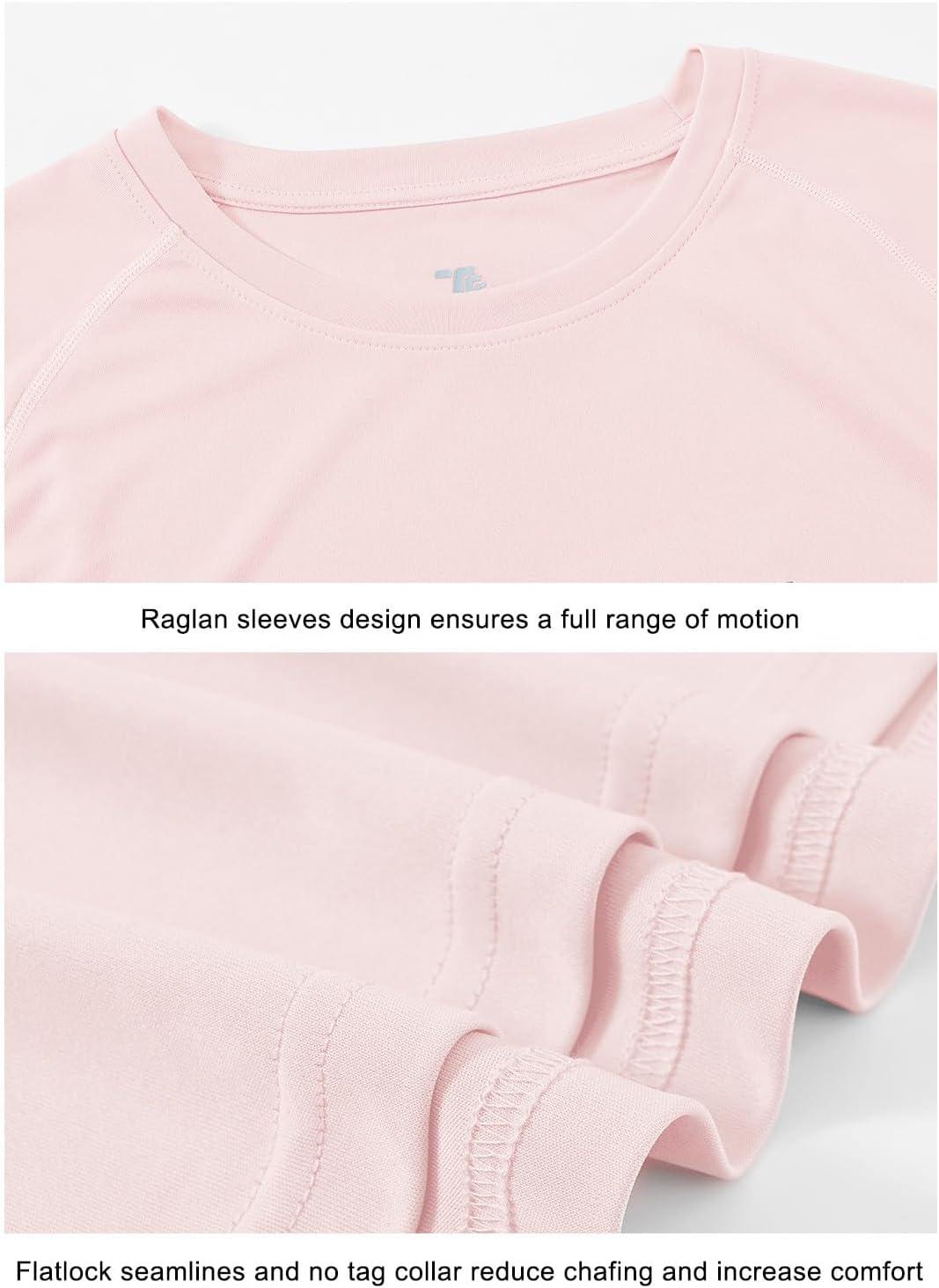 imageTBMPOY Mens Sun Protection Hiking Shirts Long Sleeve Water UPF 50 SPF UV Shirts Lightweight Fishing Hiking Swimming21light Pink