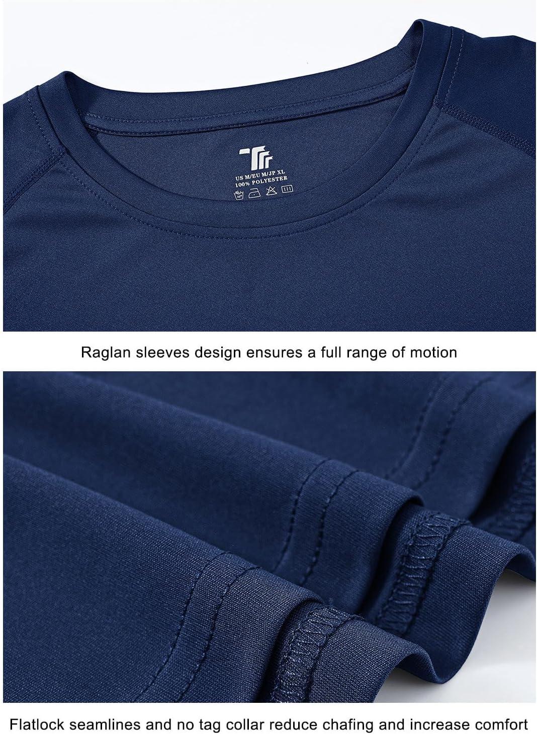 imageTBMPOY Mens Sun Protection Hiking Shirts Long Sleeve Water UPF 50 SPF UV Shirts Lightweight Fishing Hiking Swimming2navy