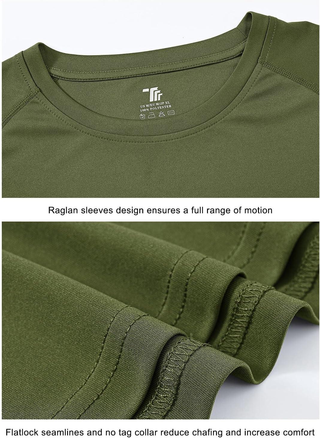 imageTBMPOY Mens Sun Protection Hiking Shirts Long Sleeve Water UPF 50 SPF UV Shirts Lightweight Fishing Hiking Swimming8army Green