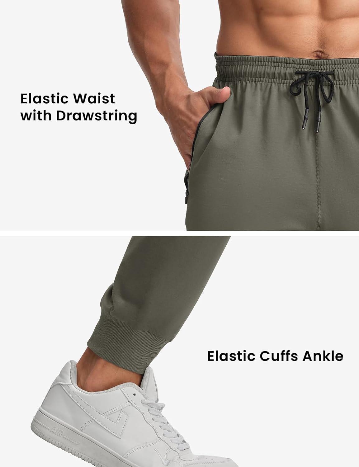 imageTBMPOY Mens Sweatpants with Zipper Pockets Lightweight Joggers Slim Fit Athletic Pants for Track Running WorkoutGrey
