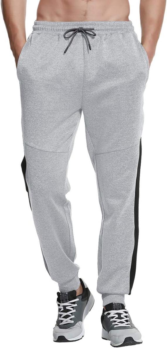 imageTBMPOY Mens Tapered Joggers Workout Athletic Running Sweatpants Slim Fit Drawstring Pants with Pockets