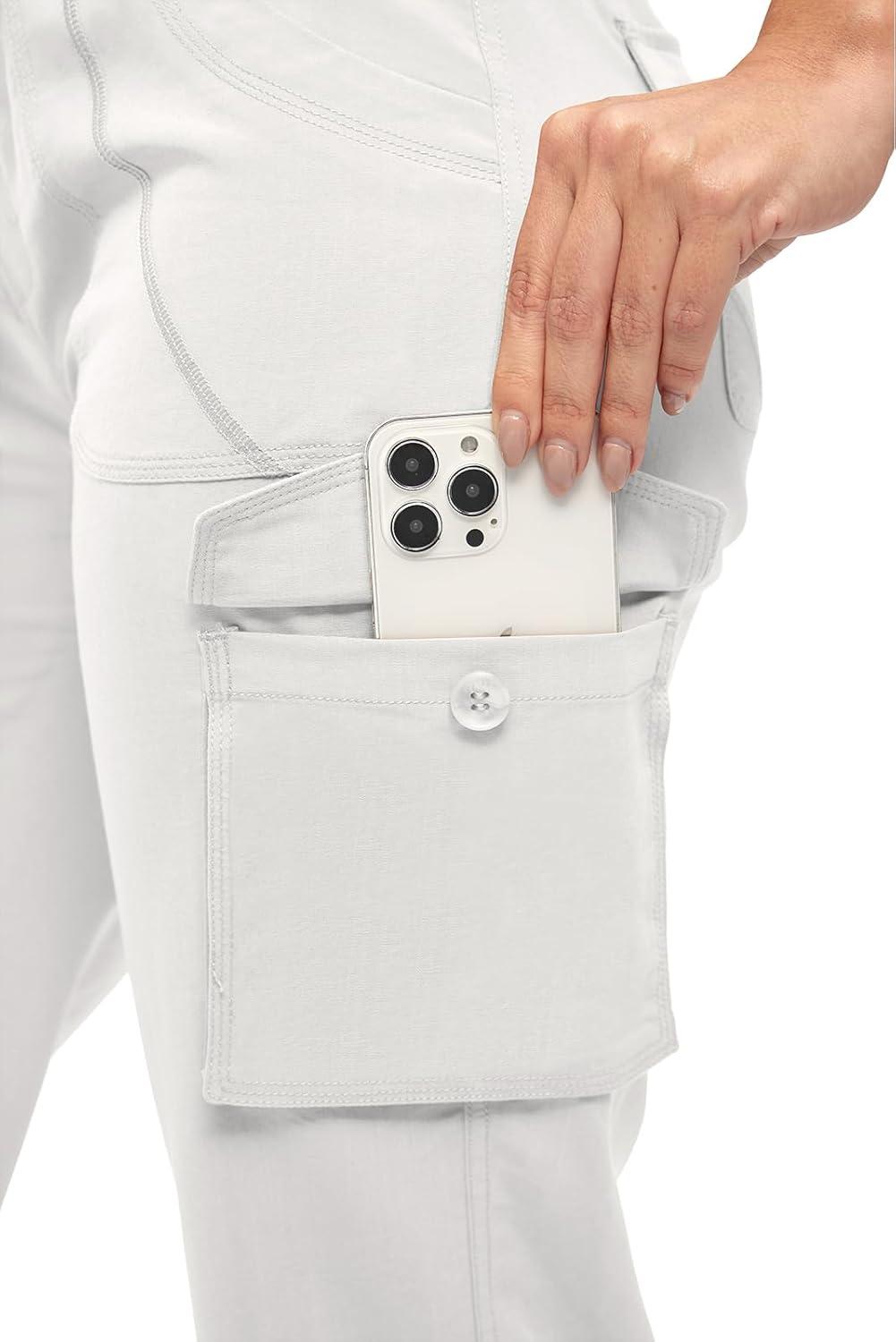 imageTBMPOY Womens Cargo Capris Lightweight Hiking Pants 6 Pockets Quick Dry Casual Outdoor Trip Loose Shorts Cropped CottonWhite