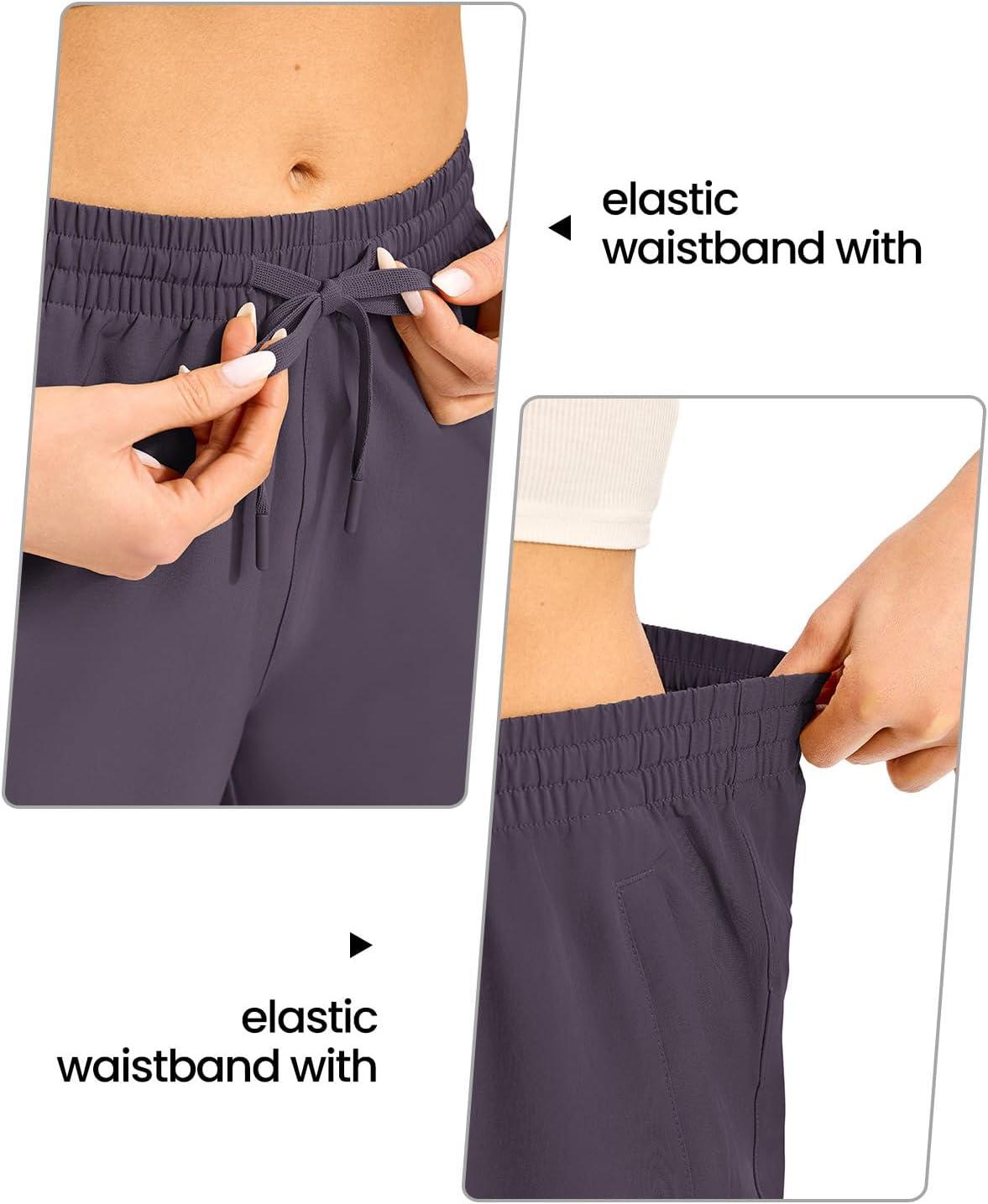 imageTBMPOY Womens Hiking Cargo Shorts 85quot Lightweight QuickDry Water Resistant Athletic Shorts with Zipper PocketsGrey Purple