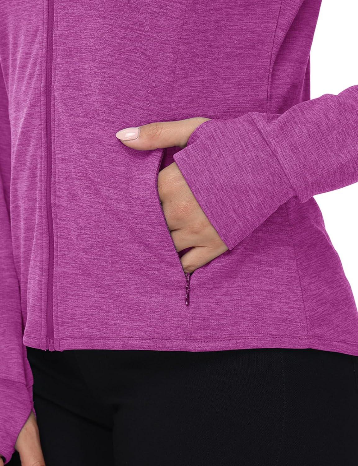 imageTBMPOY Womens UPF 50 Sun Protection Hoodie Jackets Light Weight Long Sleeve Shirts Hiking Outdoor Full Zip Tops7purple