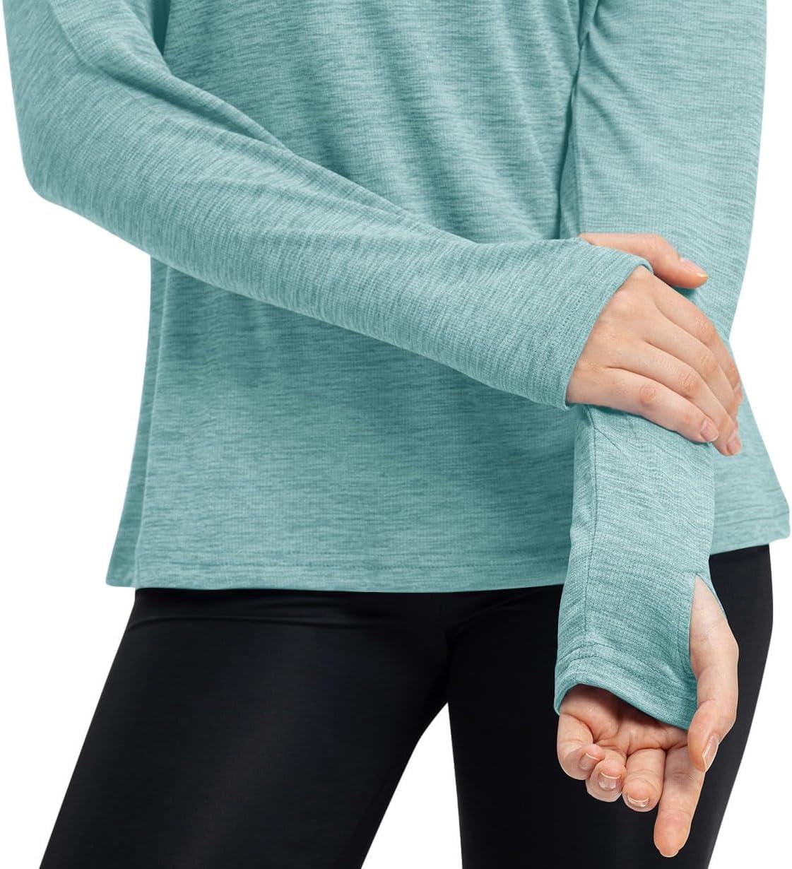 imageTBMPOY Womens UPF 50 Sun Protection Hoodie Shirt Long Sleeve Fishing Hiking Outdoor UV Shirt Lightweight15light Cyan
