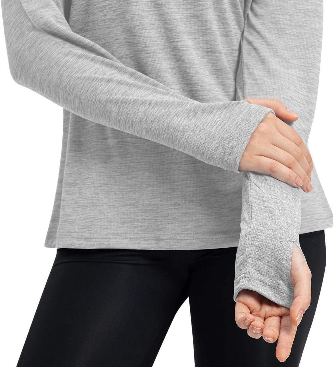 imageTBMPOY Womens UPF 50 Sun Protection Hoodie Shirt Long Sleeve Fishing Hiking Outdoor UV Shirt Lightweight17grey