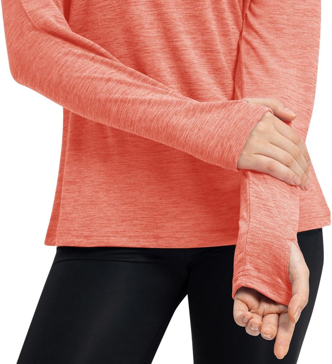 imageTBMPOY Womens UPF 50 Sun Protection Hoodie Shirt Long Sleeve Fishing Hiking Outdoor UV Shirt Lightweight18red