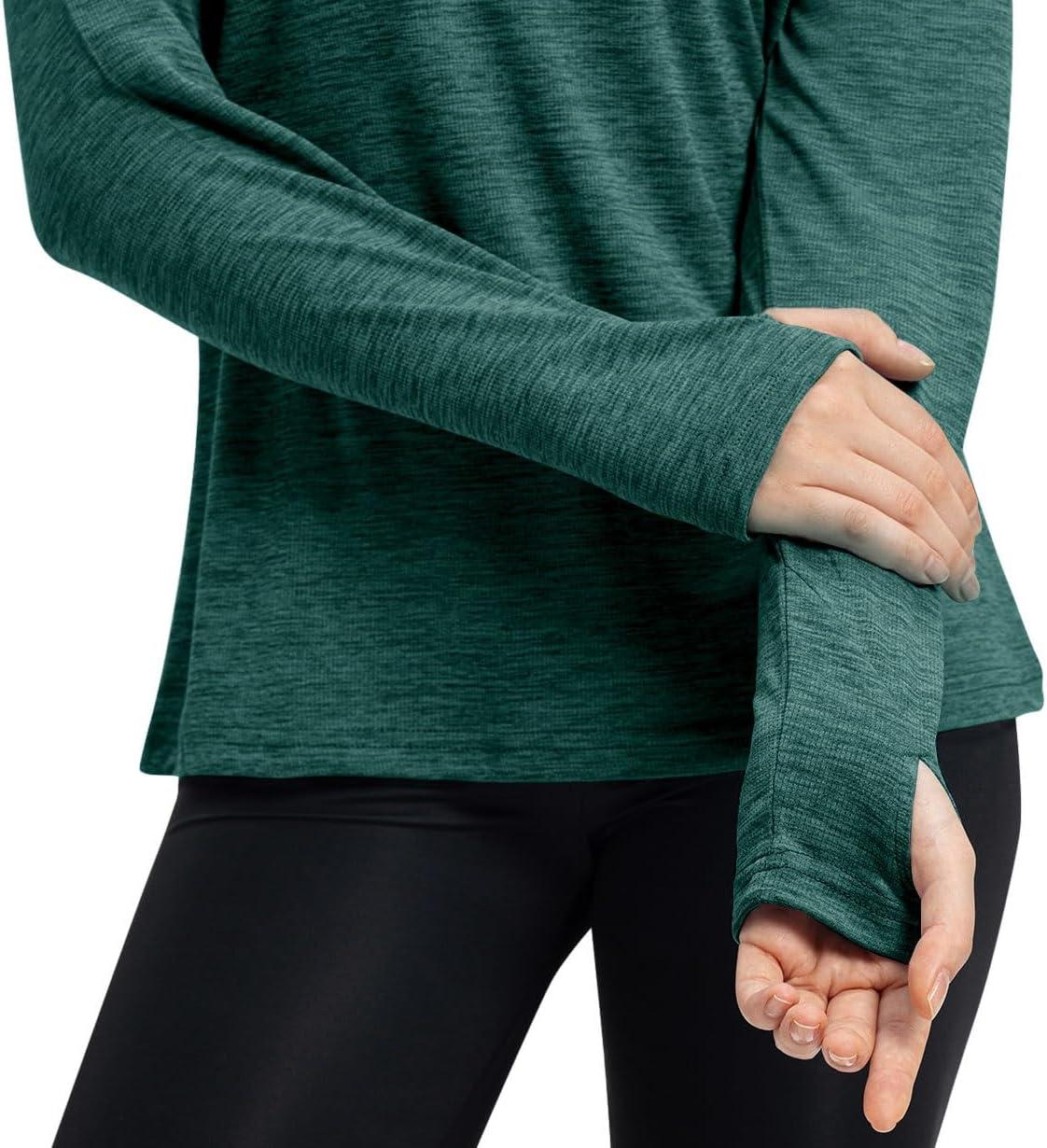 imageTBMPOY Womens UPF 50 Sun Protection Hoodie Shirt Long Sleeve Fishing Hiking Outdoor UV Shirt Lightweight1blackish Green