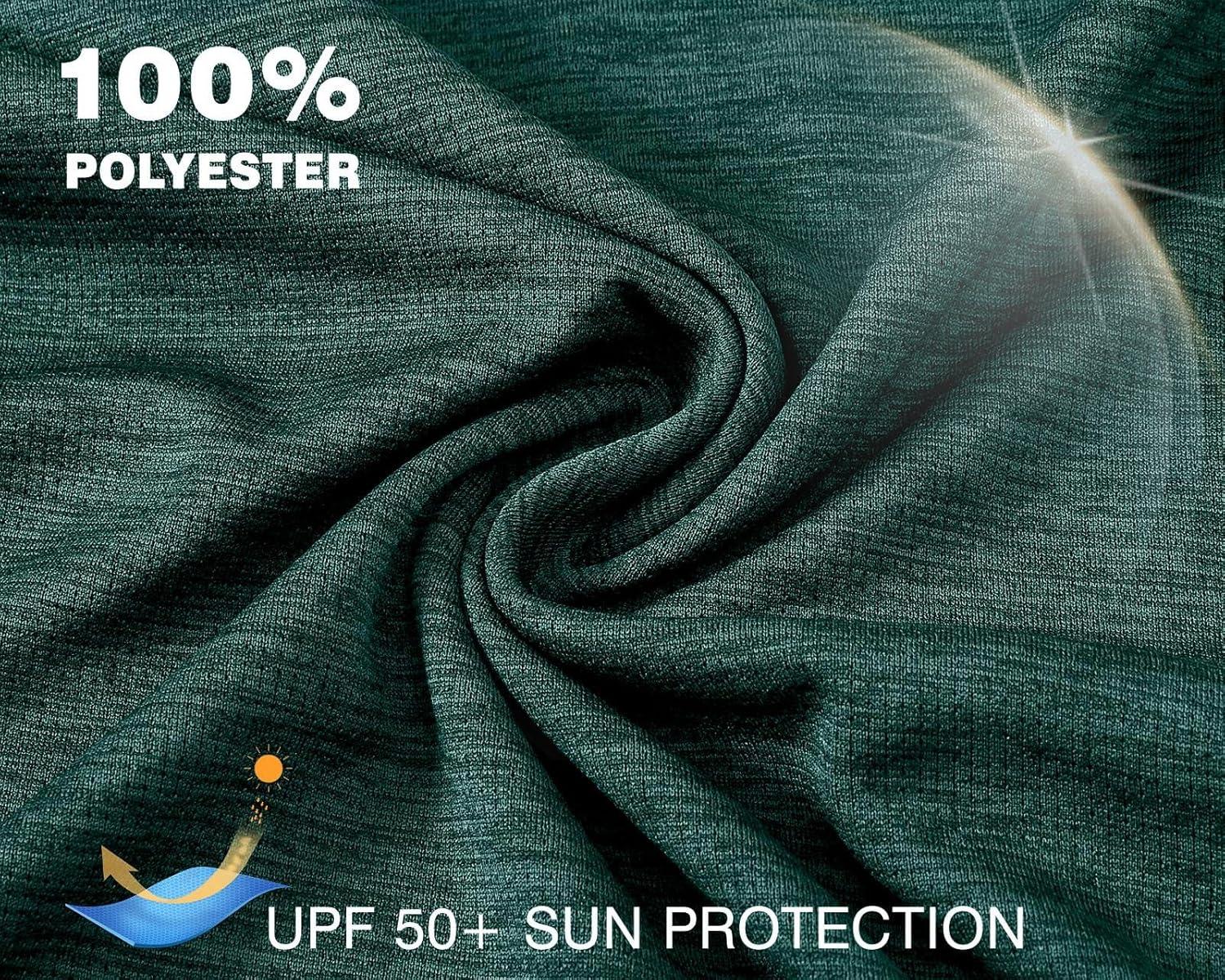 imageTBMPOY Womens UPF 50 Sun Protection Hoodie Shirt Long Sleeve Fishing Hiking Outdoor UV Shirt Lightweight1blackish Green