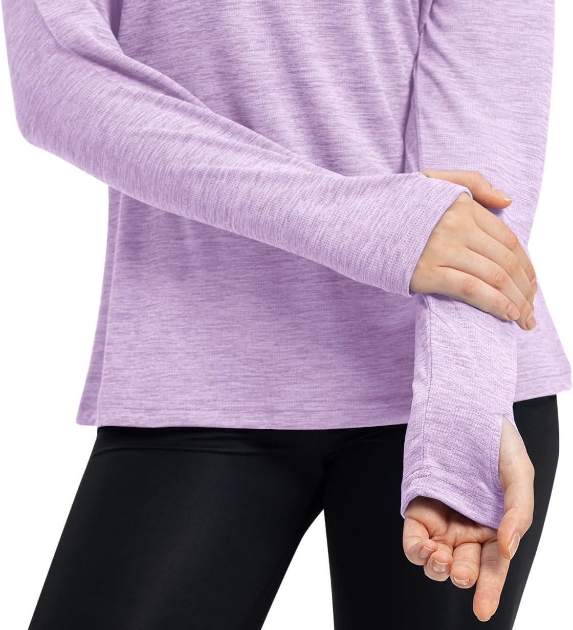 imageTBMPOY Womens UPF 50 Sun Protection Hoodie Shirt Long Sleeve Fishing Hiking Outdoor UV Shirt Lightweight20light Purple