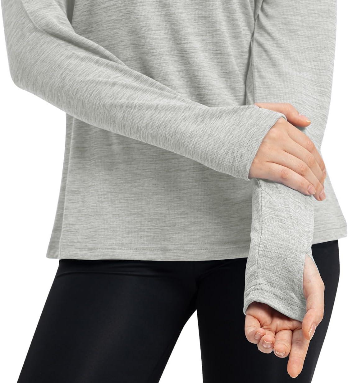imageTBMPOY Womens UPF 50 Sun Protection Hoodie Shirt Long Sleeve Fishing Hiking Outdoor UV Shirt Lightweight3light Grey