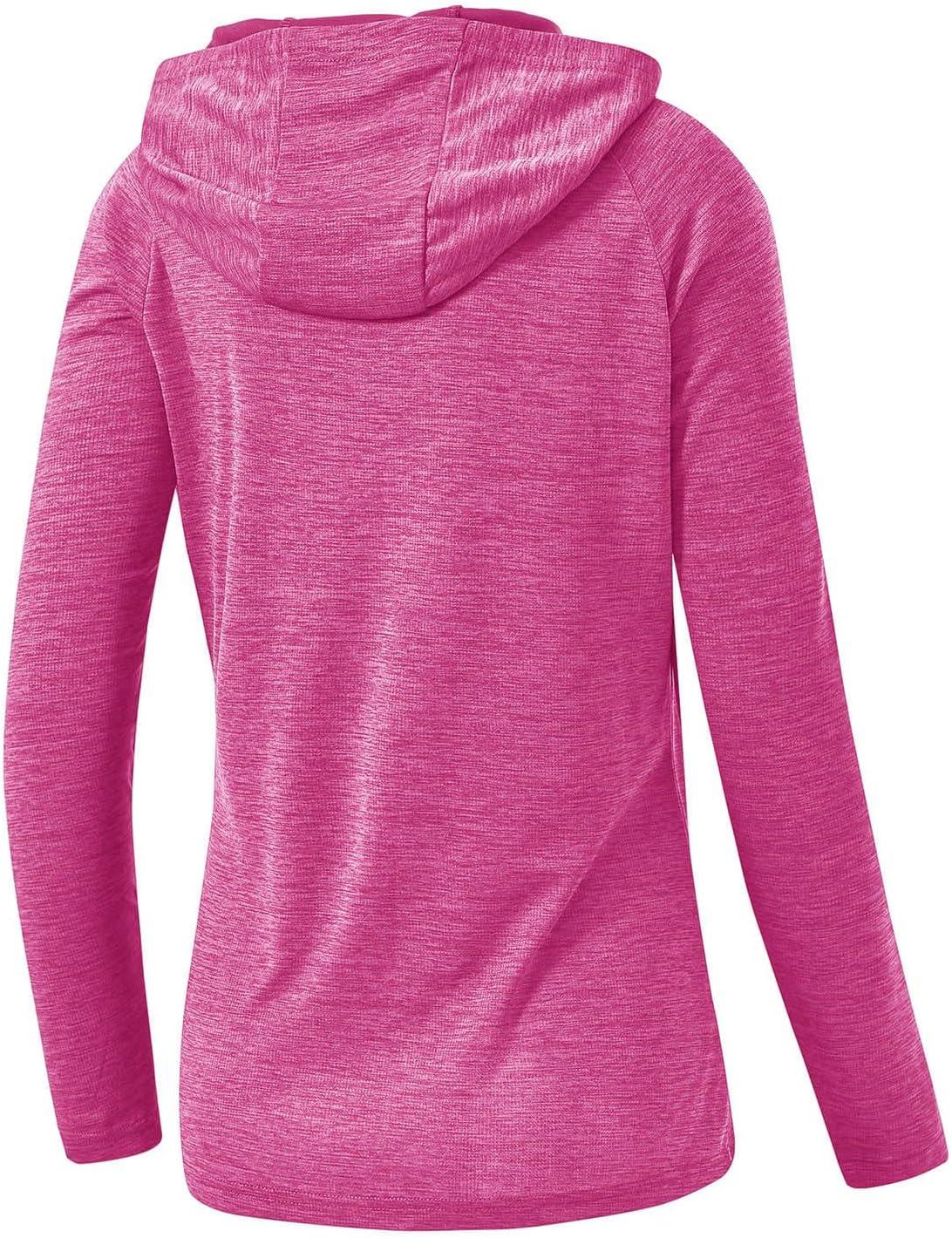 imageTBMPOY Womens UPF 50 Sun Protection Hoodie Shirt Long Sleeve Fishing Hiking Outdoor UV Shirt Lightweight4purple