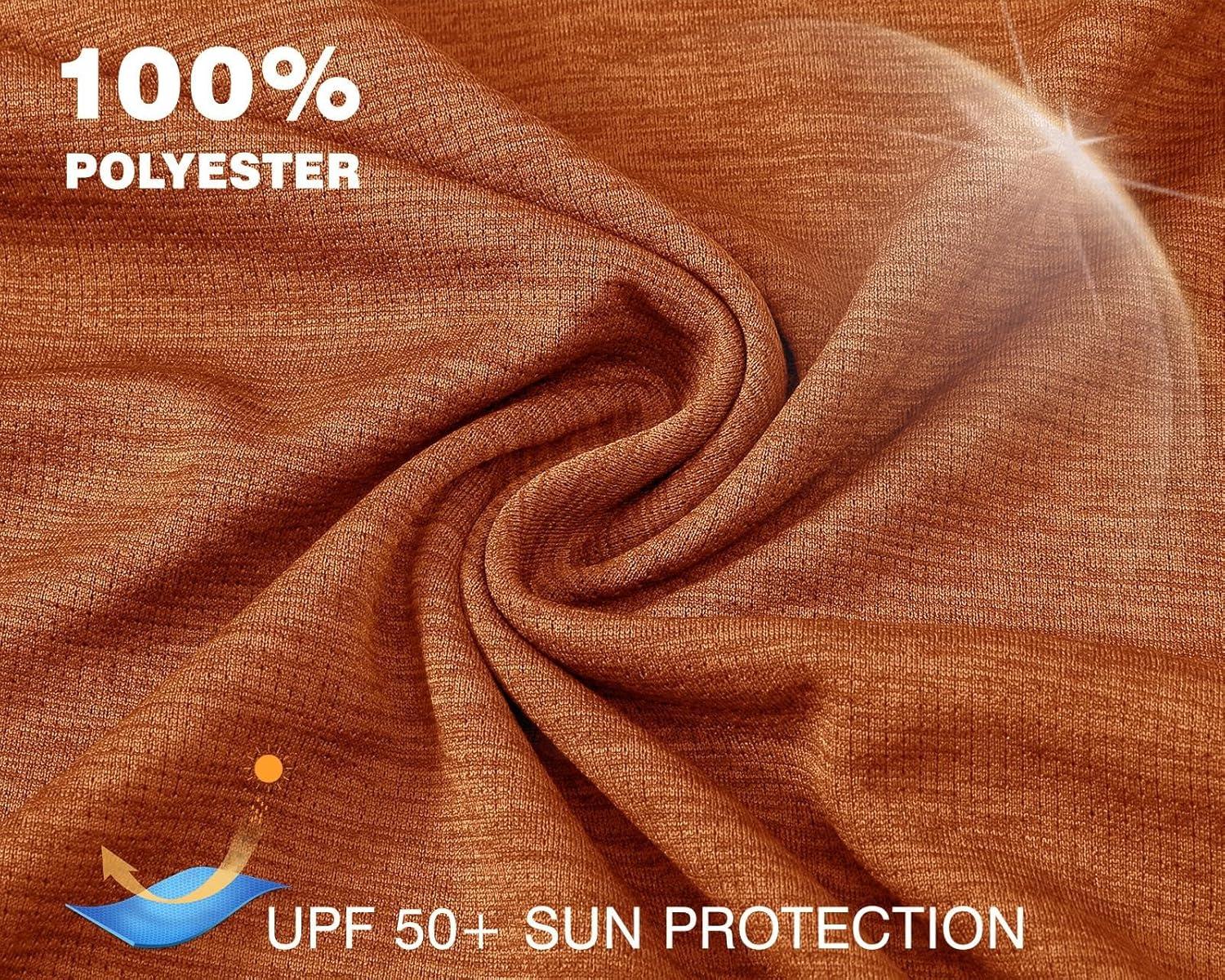 imageTBMPOY Womens UPF 50 Sun Protection Hoodie Shirt Long Sleeve Fishing Hiking Outdoor UV Shirt Lightweight9orange