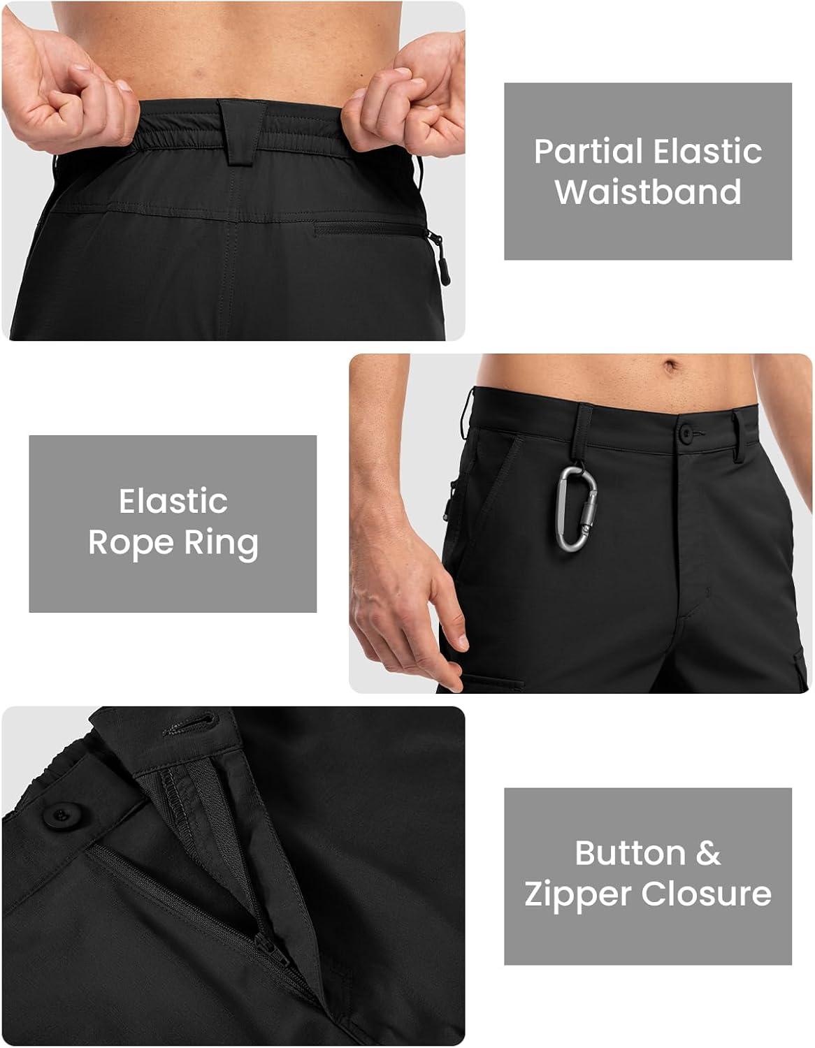 imageTBMPOY mens Cargo Shorts01black