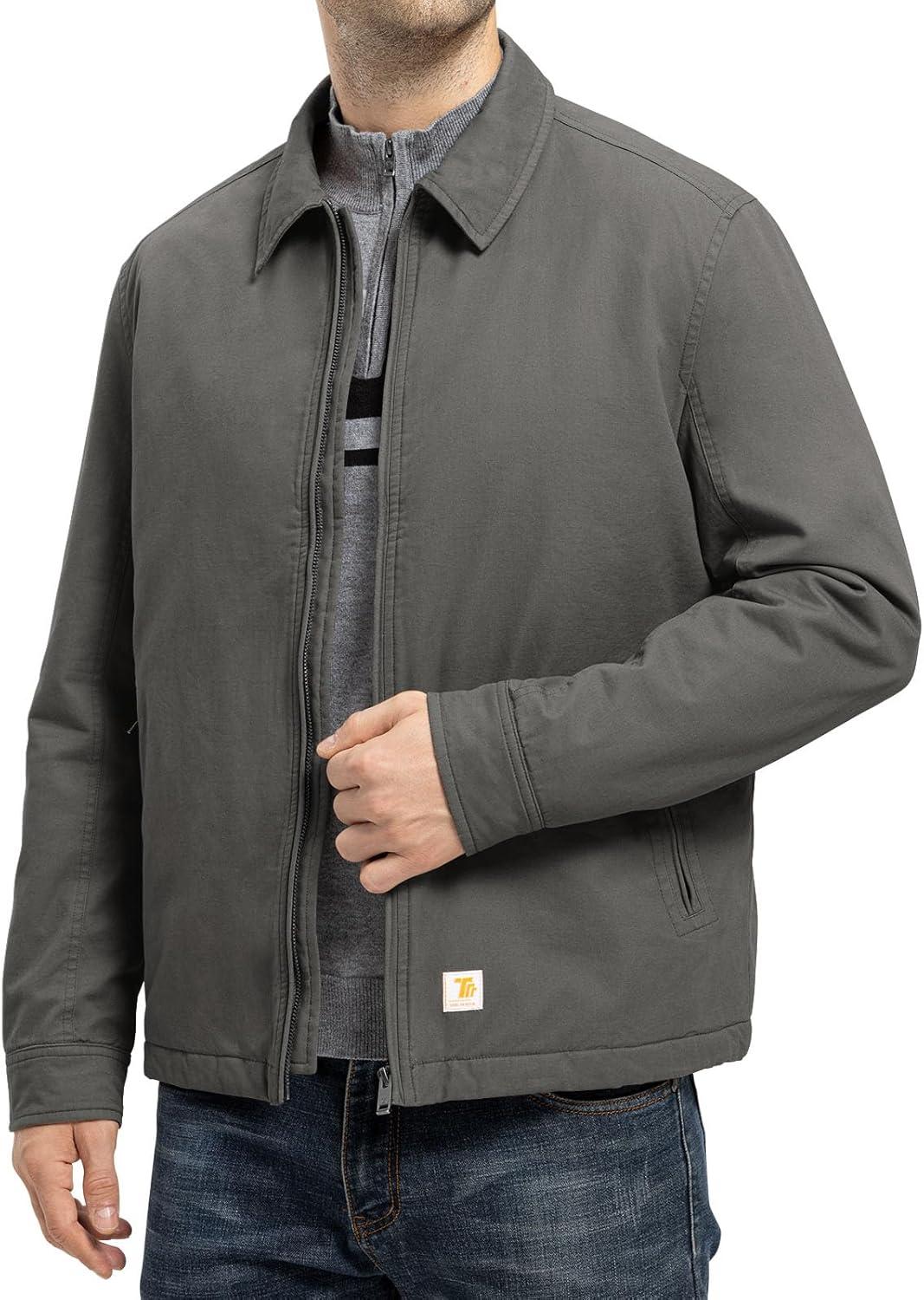imageTBMPOY mens Men Work CoatsMedium Greythick