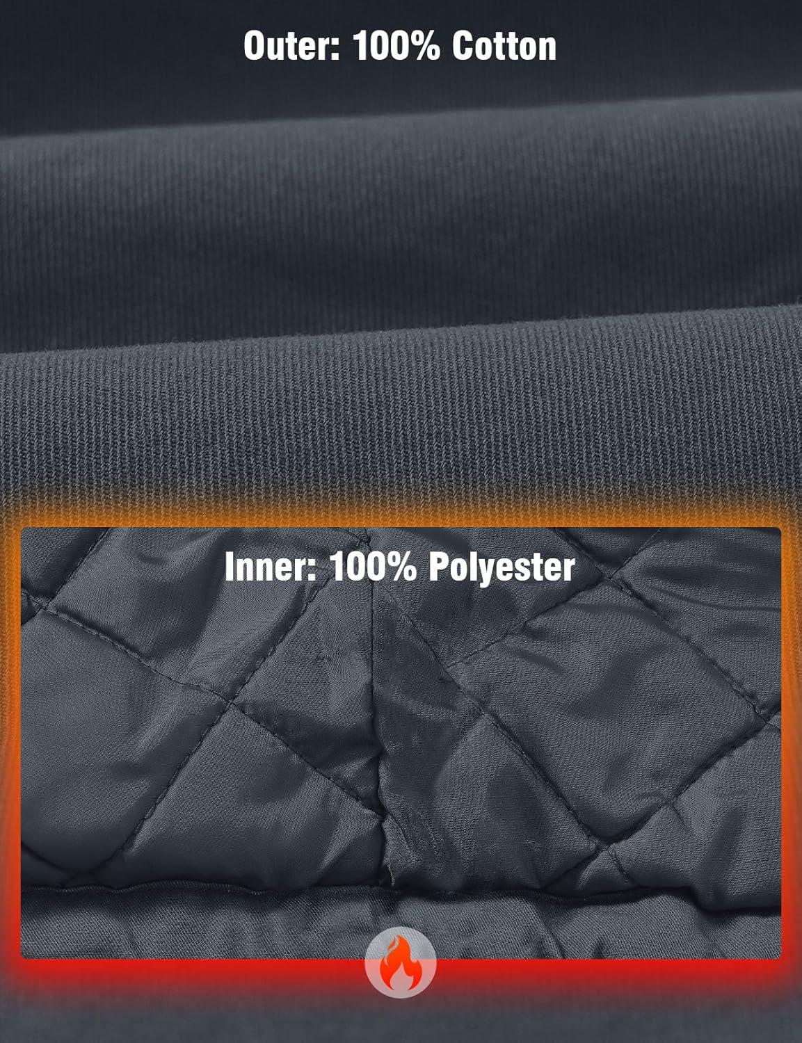 imageTBMPOY mens Men Work CoatsSteel Greythick