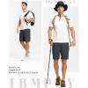 imageTBMPOY Mens 7quot Running Hiking Shorts Quick Dry Athletic Gym Outdoor Sports Workout Short 3 Zipper PocketsA1grey