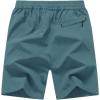 imageTBMPOY Mens 7quot Running Hiking Shorts Quick Dry Athletic Gym Outdoor Sports Workout Short 3 Zipper PocketsA21dusty Blue