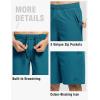 imageTBMPOY Mens 7quot Running Hiking Shorts Quick Dry Athletic Gym Outdoor Sports Workout Short 3 Zipper PocketsA23indigo