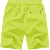 imageTBMPOY Mens 7quot Running Hiking Shorts Quick Dry Athletic Gym Outdoor Sports Workout Short 3 Zipper PocketsA25fluorescent Green