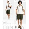 imageTBMPOY Mens 7quot Running Hiking Shorts Quick Dry Athletic Gym Outdoor Sports Workout Short 3 Zipper PocketsA28army GreenGreen