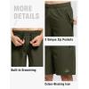 imageTBMPOY Mens 7quot Running Hiking Shorts Quick Dry Athletic Gym Outdoor Sports Workout Short 3 Zipper PocketsA28army GreenGreen