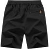 imageTBMPOY Mens 7quot Running Hiking Shorts Quick Dry Athletic Gym Outdoor Sports Workout Short 3 Zipper PocketsA2blackRed