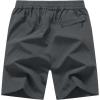 imageTBMPOY Mens 7quot Running Hiking Shorts Quick Dry Athletic Gym Outdoor Sports Workout Short 3 Zipper PocketsA3cool Gray