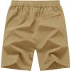 imageTBMPOY Mens 7quot Running Hiking Shorts Quick Dry Athletic Gym Outdoor Sports Workout Short 3 Zipper PocketsA5khaki