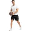 imageTBMPOY Mens 7quot Running Hiking Shorts Quick Dry Athletic Gym Outdoor Sports Workout Short 3 Zipper PocketsA6blackGreen