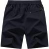 imageTBMPOY Mens 7quot Running Hiking Shorts Quick Dry Athletic Gym Outdoor Sports Workout Short 3 Zipper PocketsA7navy