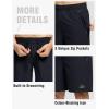 imageTBMPOY Mens 7quot Running Hiking Shorts Quick Dry Athletic Gym Outdoor Sports Workout Short 3 Zipper PocketsA7navy