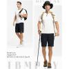 imageTBMPOY Mens 7quot Running Hiking Shorts Quick Dry Athletic Gym Outdoor Sports Workout Short 3 Zipper PocketsA7navy