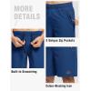 imageTBMPOY Mens 7quot Running Hiking Shorts Quick Dry Athletic Gym Outdoor Sports Workout Short 3 Zipper PocketsA8royal Blue