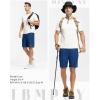 imageTBMPOY Mens 7quot Running Hiking Shorts Quick Dry Athletic Gym Outdoor Sports Workout Short 3 Zipper PocketsA8royal Blue