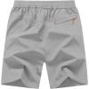 imageTBMPOY Mens 7quot Running Hiking Shorts Quick Dry Athletic Gym Outdoor Sports Workout Short 3 Zipper PocketsA9light Gray