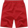 imageTBMPOY Mens 7quot Running Hiking Shorts Quick Dry Athletic Gym Outdoor Sports Workout Short 3 Zipper PocketsB10red