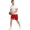 imageTBMPOY Mens 7quot Running Hiking Shorts Quick Dry Athletic Gym Outdoor Sports Workout Short 3 Zipper PocketsB10red