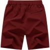imageTBMPOY Mens 7quot Running Hiking Shorts Quick Dry Athletic Gym Outdoor Sports Workout Short 3 Zipper PocketsB11wine Red