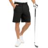 imageTBMPOY Mens 9quot Golf Shorts Quick Dry Casual Shorts Dress Shorts Flat Front Stretch Lightweight for Work Business TravelB1black