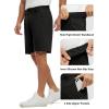 imageTBMPOY Mens 9quot Golf Shorts Quick Dry Casual Shorts Dress Shorts Flat Front Stretch Lightweight for Work Business TravelB1black