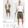 imageTBMPOY Mens 9quot Golf Shorts Quick Dry Casual Shorts Dress Shorts Flat Front Stretch Lightweight for Work Business TravelB1brown