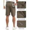 imageTBMPOY Mens 9quot Golf Shorts Quick Dry Casual Shorts Dress Shorts Flat Front Stretch Lightweight for Work Business TravelB1brown