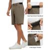 imageTBMPOY Mens 9quot Golf Shorts Quick Dry Casual Shorts Dress Shorts Flat Front Stretch Lightweight for Work Business TravelB1brown