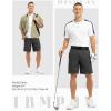 imageTBMPOY Mens 9quot Golf Shorts Quick Dry Casual Shorts Dress Shorts Flat Front Stretch Lightweight for Work Business TravelB1dark Grey