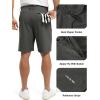 imageTBMPOY Mens 9quot Golf Shorts Quick Dry Casual Shorts Dress Shorts Flat Front Stretch Lightweight for Work Business TravelB1dark Grey
