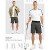 imageTBMPOY Mens 9quot Golf Shorts Quick Dry Casual Shorts Dress Shorts Flat Front Stretch Lightweight for Work Business TravelB1dark Grey