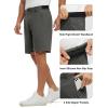 imageTBMPOY Mens 9quot Golf Shorts Quick Dry Casual Shorts Dress Shorts Flat Front Stretch Lightweight for Work Business TravelB1dark Grey