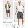imageTBMPOY Mens 9quot Golf Shorts Quick Dry Casual Shorts Dress Shorts Flat Front Stretch Lightweight for Work Business TravelB1grey